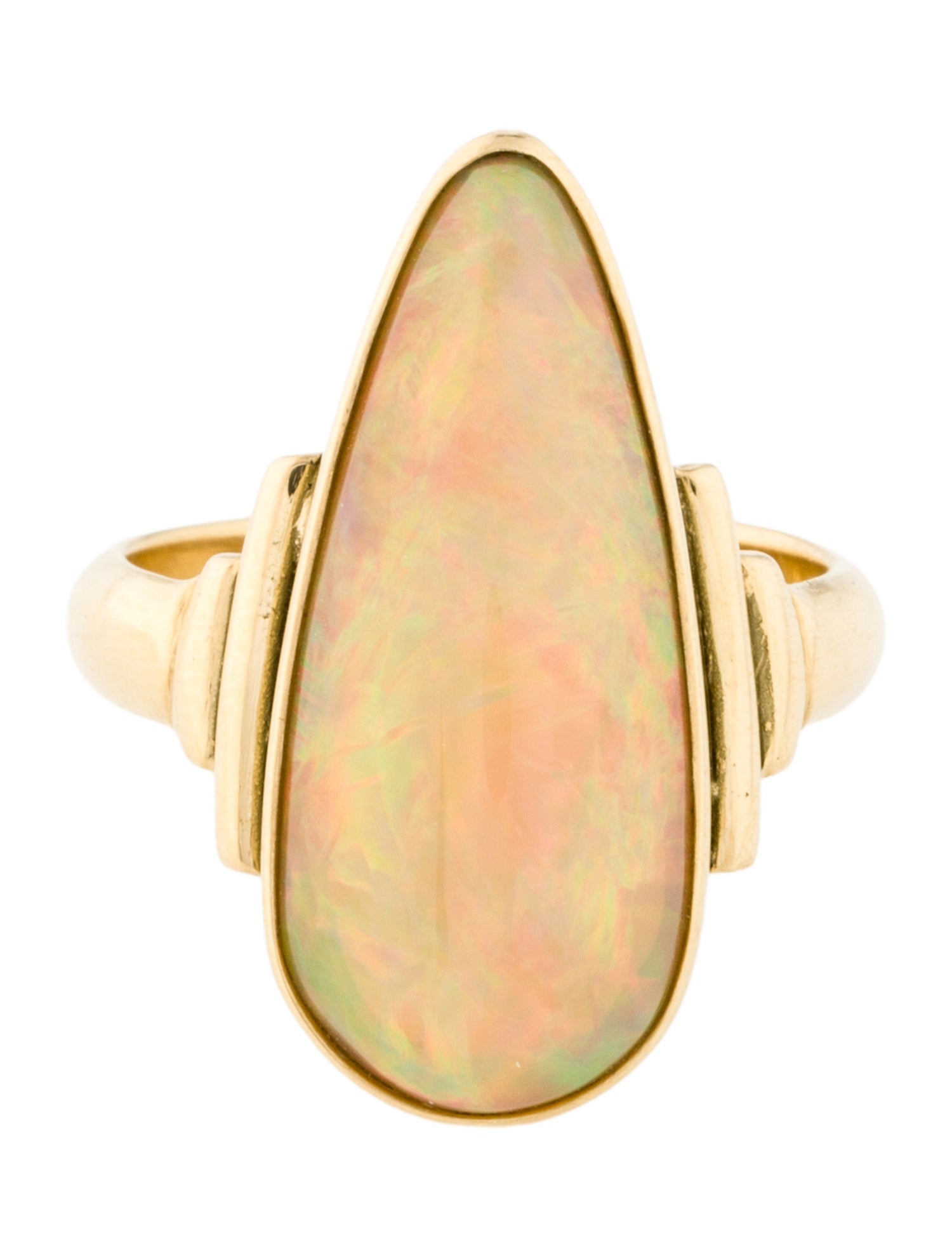 Ring 18K 8.17ctw Opal Cocktail Ring